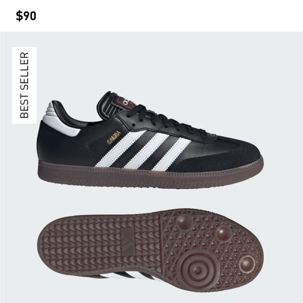 NWOT: Adidas SAMBA INDOOR SOCCER SHOES